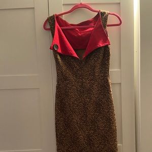 Bettie Page Vintage Open Back Dress